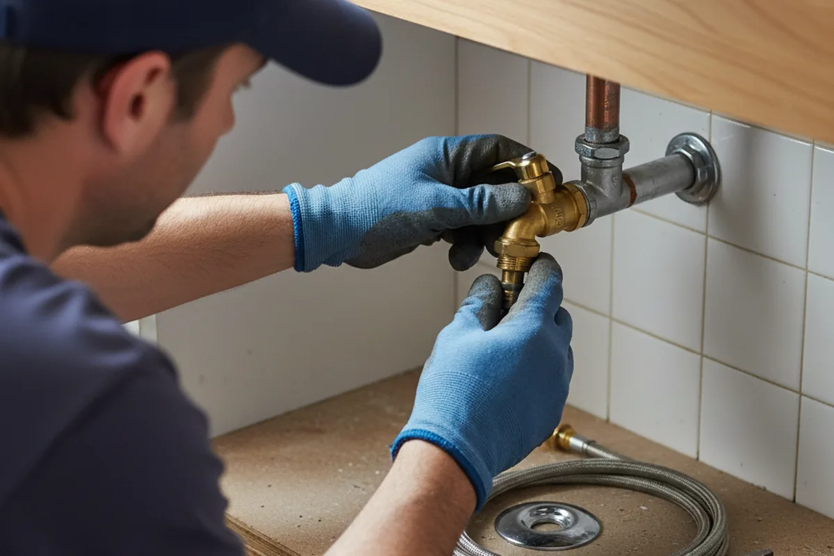Shutoff valve and fitting work during Emergency Plumbing in Martinsburg